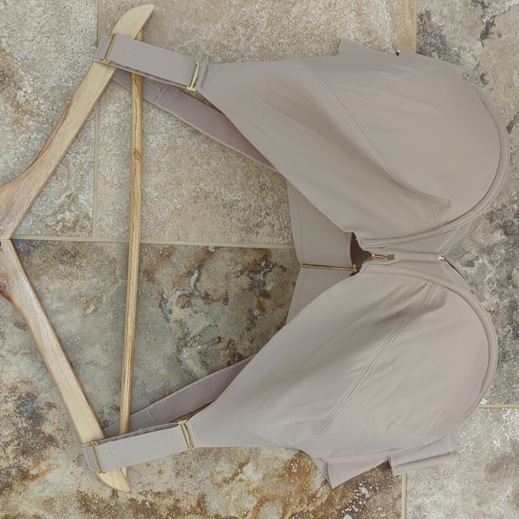 42H Nude Ploomage Robin Front Close Adjustable Strap Bra Surgery - Picture 1 of 9